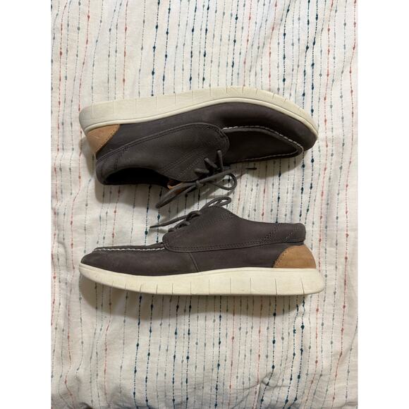 Sperry Men’s Coastal Plushwave Gray Leather Boat Shoe Size 8 - Picture 3 of 5